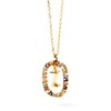 Thumbnail Image 3 of PDPAOLA™ at Zales Multi-Color "Z" Pendant in Sterling Silver with 18K Gold Plate