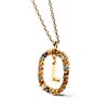 Thumbnail Image 2 of PDPAOLA™ at Zales Multi-Color "L" Pendant in Sterling Silver with 18K Gold Plate