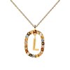 Thumbnail Image 4 of PDPAOLA™ at Zales Multi-Color "L" Pendant in Sterling Silver with 18K Gold Plate