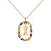 Thumbnail Image 3 of PDPAOLA™ at Zales Multi-Color "X" Pendant in Sterling Silver with 18K Gold Plate