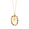 Thumbnail Image 1 of PDPAOLA™ at Zales Multi-Color "W" Pendant in Sterling Silver with 18K Gold Plate
