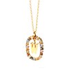 Thumbnail Image 2 of PDPAOLA™ at Zales Multi-Color "W" Pendant in Sterling Silver with 18K Gold Plate