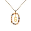 Thumbnail Image 5 of PDPAOLA™ at Zales Multi-Color "G" Pendant in Sterling Silver with 18K Gold Plate