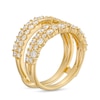 Thumbnail Image 2 of 1-1/2 CT. T.W. Diamond Double Row Solitaire Enhancer in 14K Gold