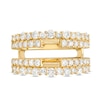 Thumbnail Image 3 of 1-1/2 CT. T.W. Diamond Double Row Solitaire Enhancer in 14K Gold