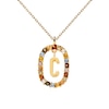 Thumbnail Image 4 of PDPAOLA™ at Zales Multi-Color "C" Pendant in Sterling Silver with 18K Gold Plate