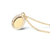 Thumbnail Image 5 of PDPAOLA™ at Zales Cubic Zirconia Frame Oval Pendant in Sterling Silver with 18K Gold Plate – 21.65"