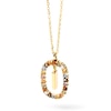 Thumbnail Image 3 of PDPAOLA™ at Zales Multi-Color "I" Pendant in Sterling Silver with 18K Gold Plate
