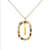 Thumbnail Image 6 of PDPAOLA™ at Zales Multi-Color "I" Pendant in Sterling Silver with 18K Gold Plate
