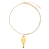 Thumbnail Image 3 of PDPAOLA™ at Zales Cubic Zirconia Dangle Key Bracelet in Sterling Silver with 18K Gold Plate – 7.28"