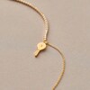 Thumbnail Image 8 of PDPAOLA™ at Zales Cubic Zirconia Dangle Key Bracelet in Sterling Silver with 18K Gold Plate – 7.28"