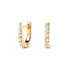 Thumbnail Image 1 of PDPAOLA™ at Zales Cubic Zirconia Graduated Hoop Earrings in Sterling Silver with 18K Gold Plate