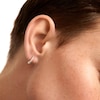 Thumbnail Image 7 of PDPAOLA™ at Zales Cubic Zirconia Graduated Hoop Earrings in Sterling Silver with 18K Gold Plate