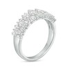 Thumbnail Image 3 of 3/4 CT. T.W. Marquise-Shaped Multi-Diamond Alternating Anniversary Band in 14K White Gold