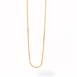 PDPAOLA™ at Zales 1.0mm Solid Snake Chain Necklace in Sterling Silver with 18K Gold Plate – 15.75&quot;