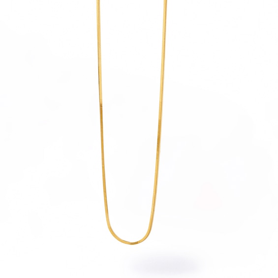 PDPAOLAâ¢ at Zales 1.0mm Snake Chain Necklace in Solid Sterling Silver with 18K Gold Plate â 15.75"