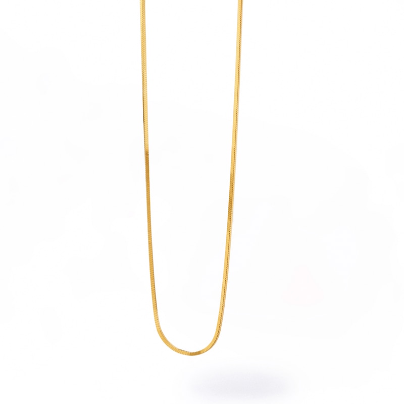 PDPAOLA™ at Zales 1.0mm Snake Chain Necklace in Solid Sterling Silver  with 18K Gold Plate – 15.75"