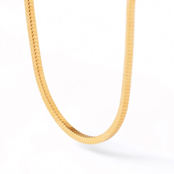 PDPAOLAâ¢ at Zales 1.0mm Snake Chain Necklace in Solid Sterling Silver with 18K Gold Plate â 15.75"