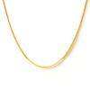 Thumbnail Image 7 of PDPAOLA™ at Zales 1.0mm Snake Chain Necklace in Solid Sterling Silver  with 18K Gold Plate – 15.75"