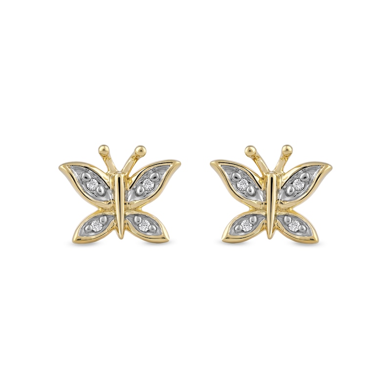 Butterfly Earring Back - Single in 10K Yellow Gold | WWAKE