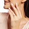 Thumbnail Image 2 of Kleinfeld® x Zales 2-1/2 CT. T.W. Certified Oval Lab-Grown Diamond Triple Row Engagement Ring in 18K Gold (F/VS2)