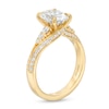 Thumbnail Image 3 of Kleinfeld® x Zales 2-1/2 CT. T.W. Certified Oval Lab-Grown Diamond Triple Row Engagement Ring in 18K Gold (F/VS2)