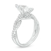 Thumbnail Image 3 of Kleinfeld® x Zales 3-1/2 CT. T.W. Certified Pear-Shaped Lab-Grown Diamond Twist Engagement Ring in Platinum (F/VS2)