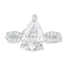 Thumbnail Image 4 of Kleinfeld® x Zales 3-1/2 CT. T.W. Certified Pear-Shaped Lab-Grown Diamond Twist Engagement Ring in Platinum (F/VS2)