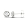 Thumbnail Image 0 of 1/3 CT. T.W. Diamond Solitaire Bead Frame Stud Earrings in 10K White Gold