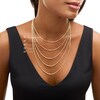 Thumbnail Image 6 of PDPAOLA™ at Zales 4.0mm Rolo Chain Necklace in Solid Sterling Silver  with 18K Gold Plate – 19.69"