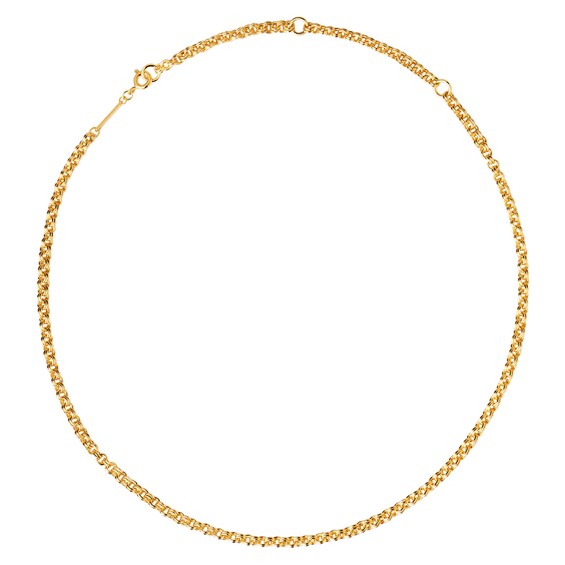 PDPAOLAâ¢ at Zales 4.0mm Rolo Chain Necklace in Solid Sterling Silver with 18K Gold Plate â 19.69"