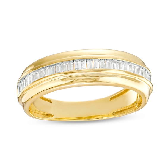 1/2 CT. T.w. Baguette Diamond Wedding Band in 10K Gold