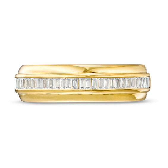 1/2 CT. T.w. Baguette Diamond Wedding Band in 10K Gold