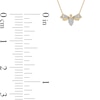 Thumbnail Image 4 of 1/15 CT. T.W. Diamond Bumblebee Necklace in Sterling Silver with 14K Gold Plate