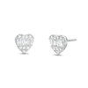 Thumbnail Image 1 of 1/4 CT. T.W. Heart-Shaped Multi-Diamond Stud Earrings in 10K White Gold