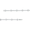 Thumbnail Image 3 of 2 CT. T.W. Diamond Alternating Line Bracelet in 10K White Gold – 7.25"