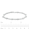 Thumbnail Image 3 of 2 CT. T.W. Diamond Alternating Line Bracelet in 10K White Gold – 7.25"