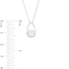 Thumbnail Image 3 of 1/5 CT. T.W. Multi-Diamond Pear-Shaped Outline Pendant in 10K Gold
