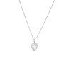 Thumbnail Image 1 of 1/4 CT. T.W. Heart-Shaped Multi-Diamond Pendant in 10K White Gold