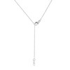 Thumbnail Image 3 of 1/20 CT. T.W. Diamond &quot;Love&quot; Cursive Curly Script Necklace in Sterling Silver