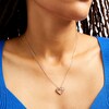 Thumbnail Image 2 of 1/2 CT. T.W. Black and White Diamond Heart Outline Pendant in 10K White Gold