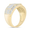 Thumbnail Image 1 of Men's 1/2 CT. T.W. Square Multi-Diamond Tiered Panel Ring in 10K Gold