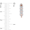 Thumbnail Image 3 of 1/4 CT. T.W. Diamond Multi-Link U-Hoop Earrings in 10K Rose Gold