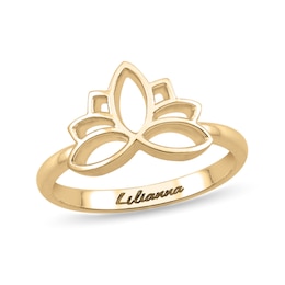 Apples of Gold Jewelry Women's 3 Letter Script Monogram Ring