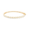 Thumbnail Image 1 of 1 CT. T.W. Diamond Twist Bangle in 10K Gold - 7.46"