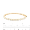 Thumbnail Image 3 of 1 CT. T.W. Diamond Twist Bangle in 10K Gold - 7.46"