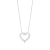 Thumbnail Image 0 of 1/2 CT. T.W. Certified Lab-Created Diamond Heart Outline Pendant in 14K White Gold (F/SI2)