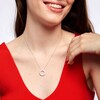 Thumbnail Image 2 of 1 CT. T.W. Diamond Triple Row Circle Outline Pendant in 10K White Gold