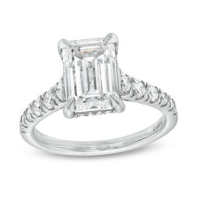 zales emerald cut diamond earrings