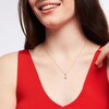 Thumbnail Image 2 of 1/8 CT. T.W. Diamond Cushion-Shaped Frame Pendant in 10K Two-Tone Gold
